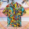 4th of july independence doodles colorful aloha hawaiian shirts american flag firework hawaiian shirt 2