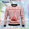 flamingo why oh you ugly christmas sweater