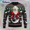 golden retriever xmas ball ugly christmas sweater