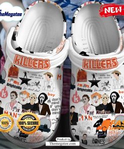 the killers music band x horror villains crocs