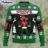 anime demogorgon stranger grinch stranger things ugly christmas sweater 1