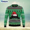 black cat hide knitting pattern green christmas 3d sweater 1