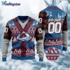 colorado avalanche nhl personalized ugly christmas sweater