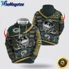 nfl green bay packers hoodie jack skellington custom name football 3d hoodie