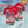 washington capitals hawaiian shirt tropical parrot and flamingo motifs summer hawaiian shirt