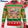 christmas demon slayer squad demon slayer ugly christmas sweater 1