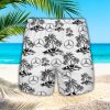 mercedes benz relaxed tropical pattern hawaiian shirt and shorts 2