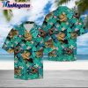 t rex tropical casual short sleeve button shirt unisex adult kwu70r