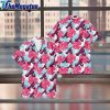 atlanta braves pink blue hibiscus white hawaiian shirt rbf1a1