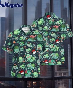 bulbasaur pattern shorts hawaiian shirt ufa6ul