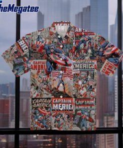 captain america summer aloha hawaiian shirt f0kan9