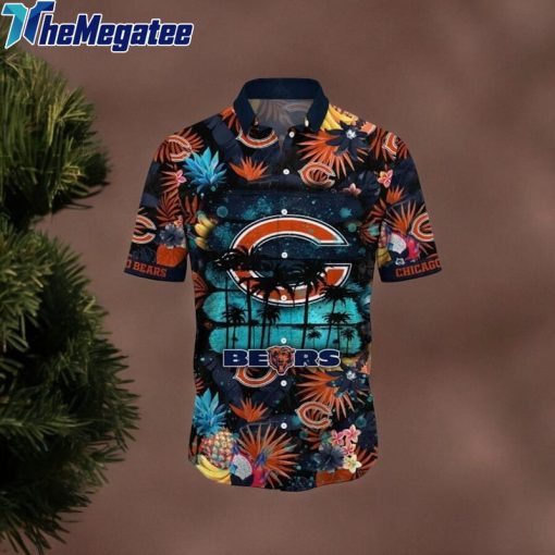 Chicago Bears Nfl Flower Summer Football Hawaiian Shirt