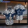 dallas cowboys skeleton and flower 3d hawaiian shirt dcgrvf