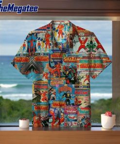 dc comics heroes hawaiian shirt d5ffl3