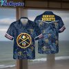 dener nuggets leaes tropical pattern print hawaiian shirt awskzs