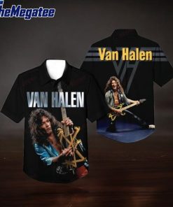 eddie van halen summer beach hawaiian shirt bonkfr