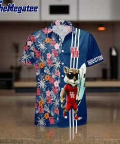 houston cougars mascot beach summer 3d hawaiian shirt ywnr0b