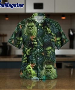 hulk and the forest green tropical summer vibes hawaiian shirt zoe20s