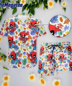 spiderman across hawaiian shirt wqcejs