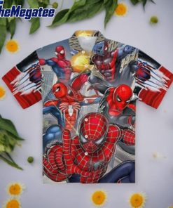 spiderman costume miles morales moie hawaiian shirt bg8gps