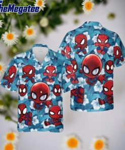 spiderman hawaiian shirt bzxojv