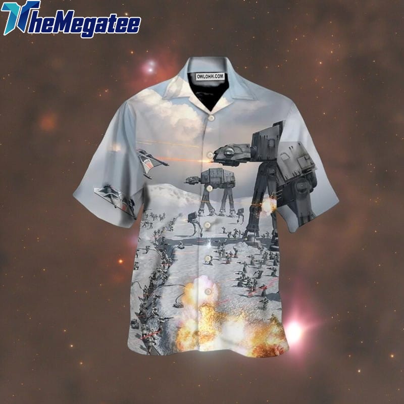 Starwars Battle Of Hoth AT Hawaiian Shirt Starwars Battle Of Hoth AT Hawaiian Shirt