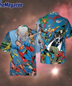 superman crisis on infinite earths dc comics hawaiian shirt lag2kb