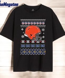 nfl cleeland browns football logo team helmet merry chritmas shirt 1 r9g8sw