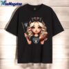 nfl girl hold flag cheer football team las vegas raiders shirt 1 pngitc