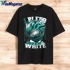 nfl philadelphia eagles i bleed green white football sporty shirt 1 sa2pdh