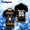 6x super bowl champions pittsburgh steelers 2020 nfl season snoopy vs peanuts personalized polo shirts 1 jpw5hd
