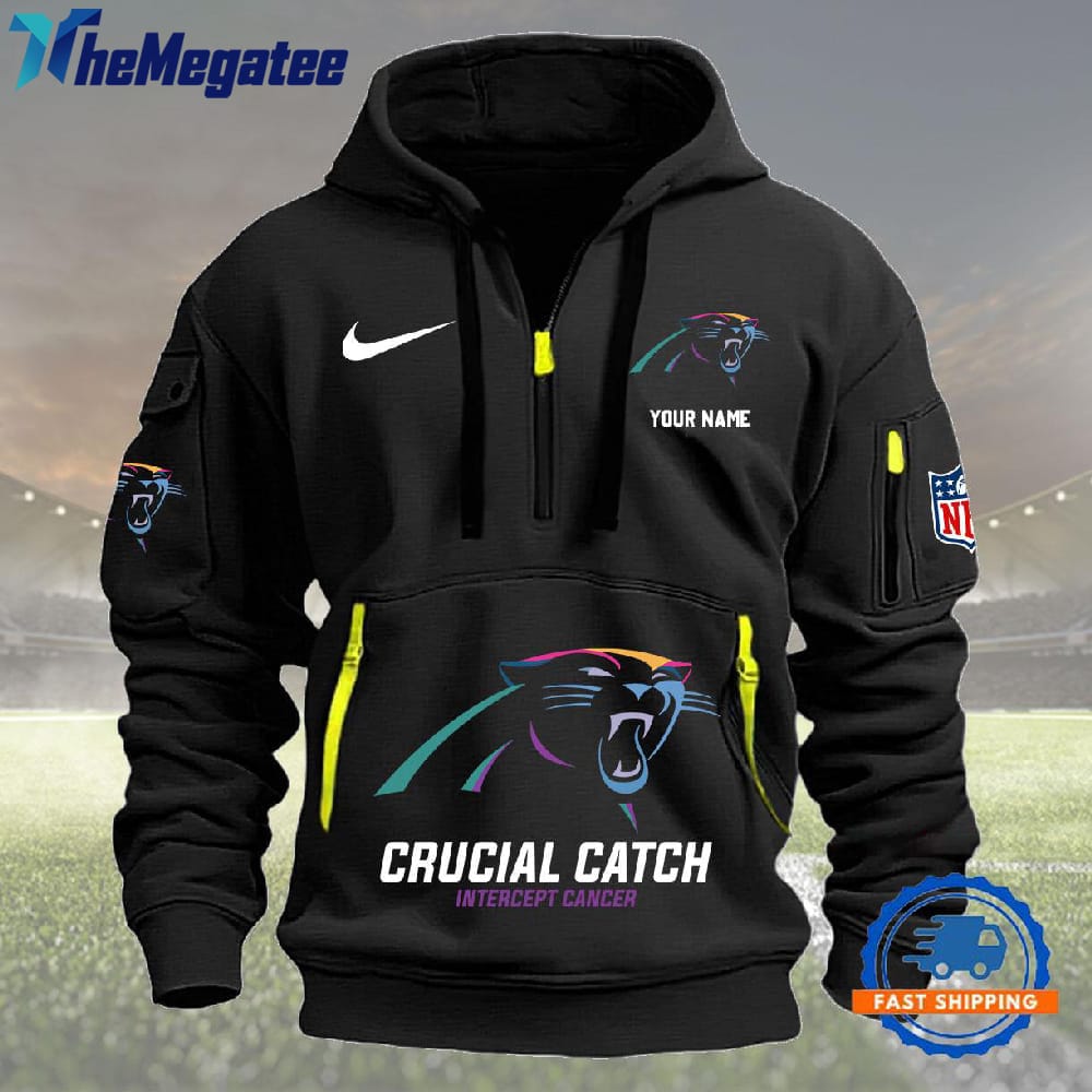 NFL Carolina Panthers 2024 NFL Crucial Catch Custom Name Hoodie For Fans