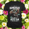 damn right i am a new york jets win or lose mascot football design t shirt 1 zvqszg