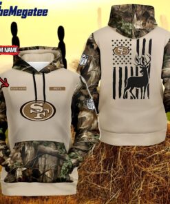 nfl san francisco 49ers special deer hunting custom hoodie  sweatshirt  tshirt 1 q0qlxp
