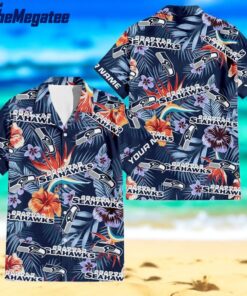 nfl seattle seahawks football team flower summer design hawaiian button shirt 1 lg2bid