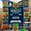 nfl seattle seahawks football team special skeleton pumpkin halloween blanket fz3kju
