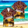 nfl washington commanders palm tree tropical trendy football hawaiian shirt 1 cxaec6
