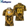 pittsburgh steelers nfl fans skull personalized polo shirts 1 hiej8j