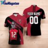 tampa bay buccaneers tom brady 12 nfc south diision champions super bowl 2021 personalized polo shirts 1 uerc9x