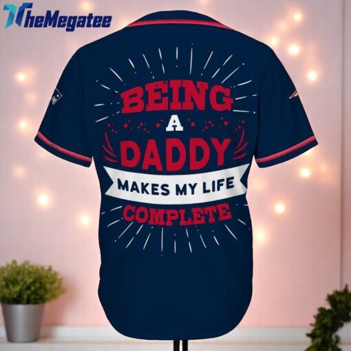 NFL New England Patriots Football Being A Daddy Father’s Day Baseball Jersey
