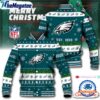NFL Philadelphia Eagles Snow Xmas Tree Christmas Custom Baseball Jacket