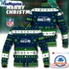 NFL Seattle Seahawks Snow Xmas Tree Christmas Custom Baseball Jacket