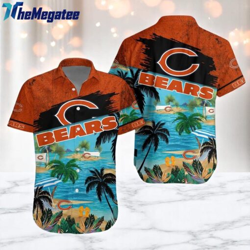 NFL Chicago Bears Palm Tree Summer Beach Aloha Hawaiian Shirt For Fans