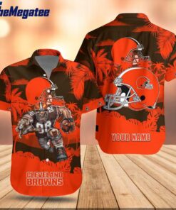 NFL Cleveland Browns Football Mascot Summer Hawaiian Shirt For Fans