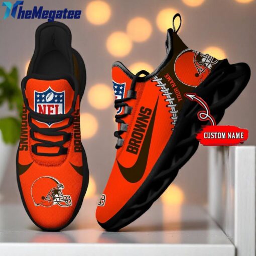 NFL Cleveland Browns Football New Season Sneaker Max Soul Shoes