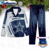 nfl dallas cowboys special football team winter season satin pajamas set njtyne