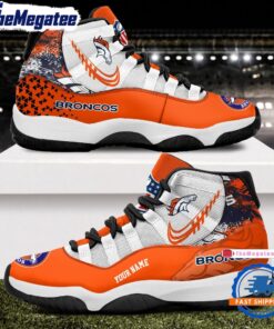 nfl denver broncos football team custom air jordan 11 shoes qr8ew0
