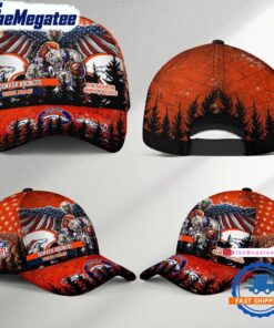 NFL Denver Broncos Mascot Logo Team Design Baseball Cap For Fans