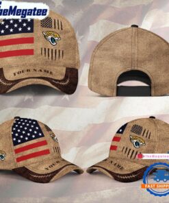 NFL Jacksonville Jaguars x American Flag Custom Baseball Cap For Fans