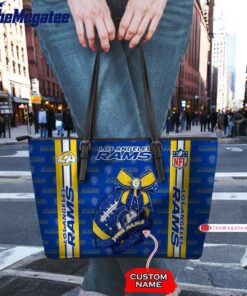 nfl los angeles rams football team womens leather tote bag 1 wsgchl